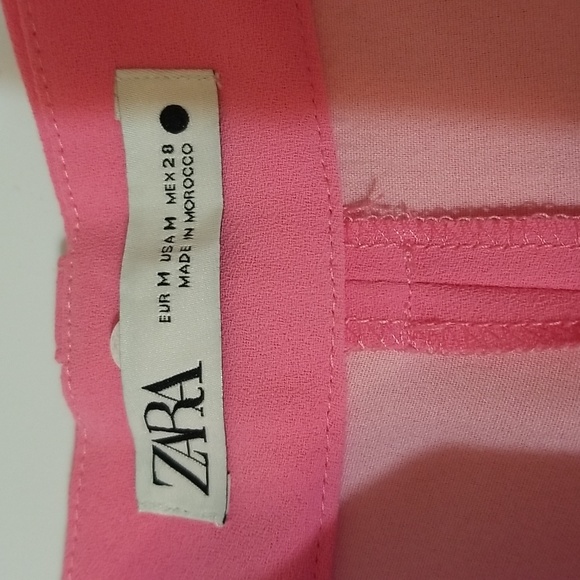 ZARA Hot Pink Shorts. NWT. Size medium. - Picture 6 of 7
